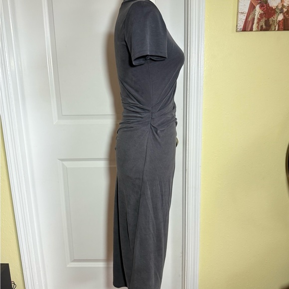 LULUS Elegant Gray Women's Dress - Midi asymmetrical size M - Picture 2 of 7